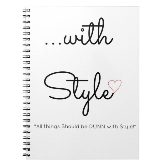 …スタイルの螺線形ジャーナルと ノートブック (正面)