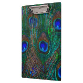 スタイルの装飾をエッチングする真夜中の孔雀の羽 クリップボード (左)