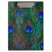 スタイルの装飾をエッチングする真夜中の孔雀の羽 クリップボード (正面)