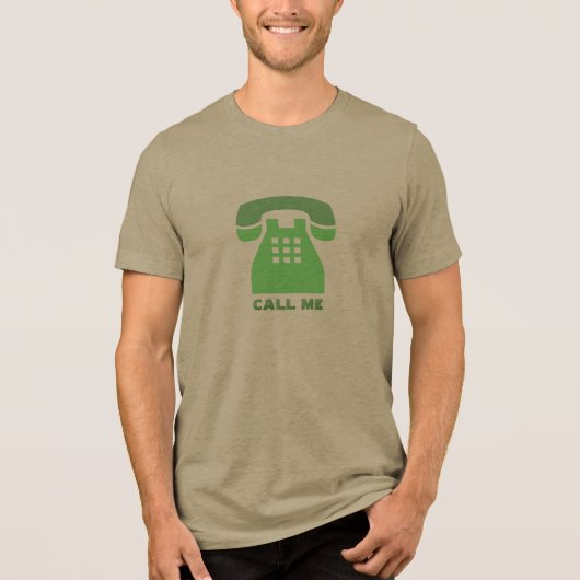 スタイルの象徴的な緑の電話すべての色 トライブレンドＴシャツ (正面)