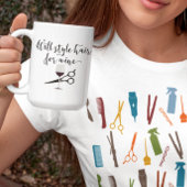 スタイルの髪をワインスタイリストおもしろいギフトに使う コーヒーマグカップ