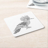 スタイルの鳥 スクエアペーパーコースター (アングル)