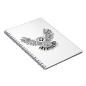 スタイルの黒いフクロウ ノートブック (右側)