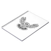 スタイルの黒いフクロウ ノートブック (左側)