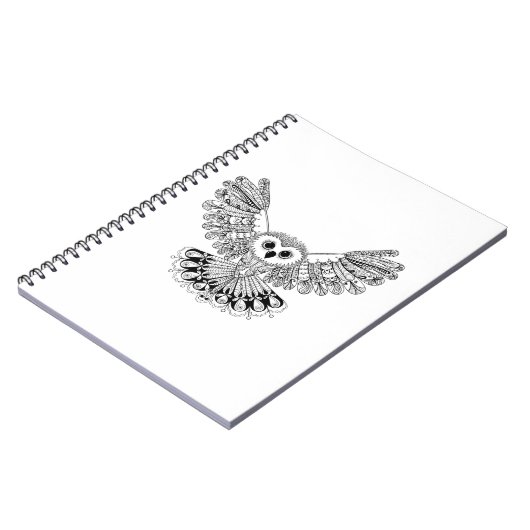 スタイルの黒いフクロウ ノートブック (左側)