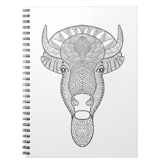 スタイルのBullの頭部 ノートブック (正面)