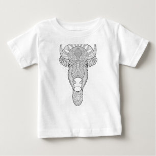 スタイルのBullの頭部 ベビーTシャツ