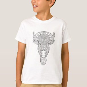 スタイルのBullの頭部 Tシャツ