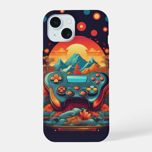 スタイルをレベルアップ ゲームコントローラー iPhone 15ケース (裏面)