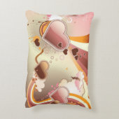 スタイルを作られたデザインの背景 アクセントクッション (裏面(縦))