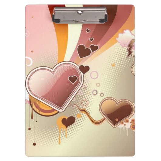 スタイルを作られたデザインの背景 クリップボード (正面)