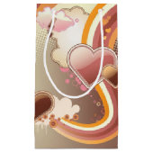 スタイルを作られたデザインの背景 スモールペーパーバッグ (正面)