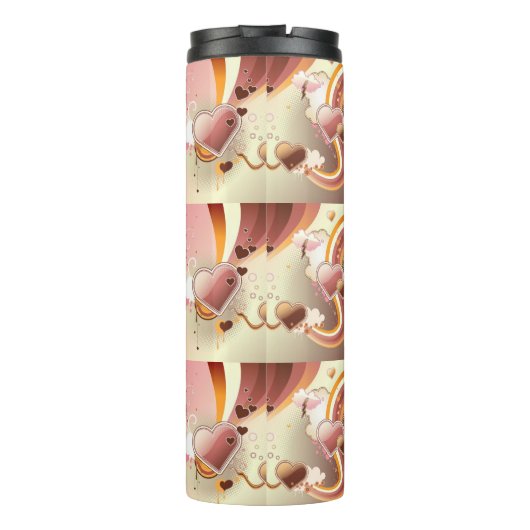 スタイルを作られたデザインの背景 タンブラー (裏面)