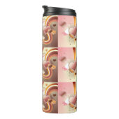 スタイルを作られたデザインの背景 タンブラー (回転右)