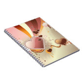 スタイルを作られたデザインの背景 ノートブック (右側)