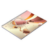 スタイルを作られたデザインの背景 ノートブック (左側)