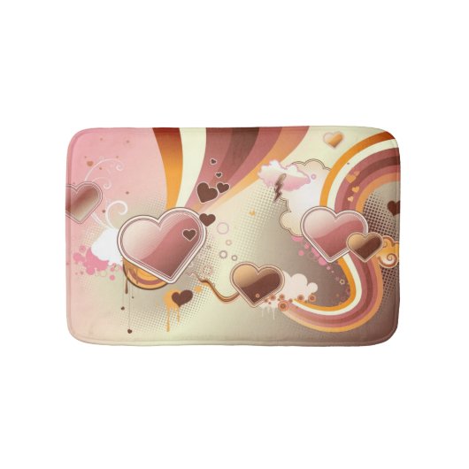 スタイルを作られたデザインの背景 バスマット (正面)