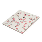 スタイルを作られた春が付いている水彩画の継ぎ目が無いパターン タイル (側面)