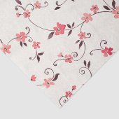 スタイルを作られた春が付いている水彩画の継ぎ目が無いパターン 薄葉紙 (詳細)