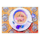 -スタイルを作られるティーカップのビクトリア時代の人お茶 (正面横)