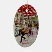 スタイルを作られるメリーゴーランドのオーナメントのヴィンテージ セラミックオーナメント (右)