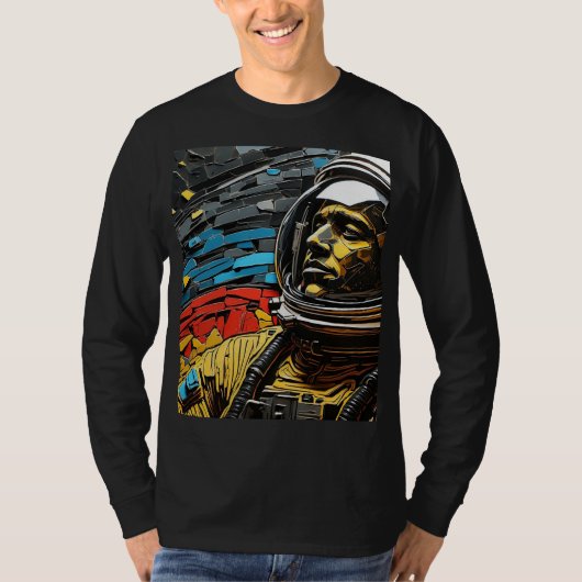 スタイルを新しいフロンティアへ引き上げる:宇宙夢 Tシャツ (正面)