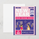 スタイルを新たに年を祝おう 招待状 (正面/裏面)