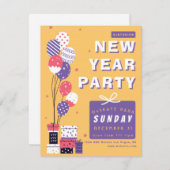 スタイルを新たに年を祝おう 招待状 (正面/裏面)