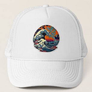 スタイルを高める: Nami The 素晴らし Wave Artwork キャップ