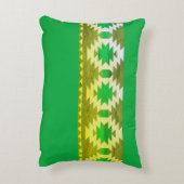 スタイルアステカグリーンブラウンタン アクセントクッション (裏面(縦))