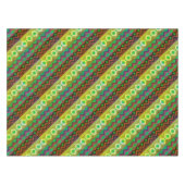 スタイルアステカグリーンブラウンタン テーブルクロス (正面(横))