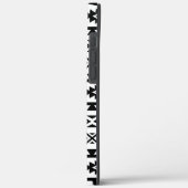 スタイルアステカ化されたビッグパターンII黒（白） Case-Mate iPhoneケース (裏面 / 左)