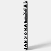 スタイルアステカ化されたビッグパターンII黒(白) Case-Mate iPhoneケース (裏面 / 左)