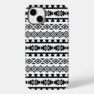 スタイルアステカ化されたビッグパターンII黒（白） Case-Mate iPhone 14 PLUSケース