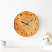 スタイルイタリアンテラコッタレンガ壁 ラージ壁時計 (ホーム)