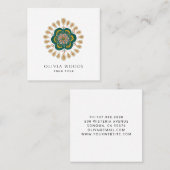 スタイルエレガント化フローラ曼荼羅 スクエア名刺 (正面/裏面)