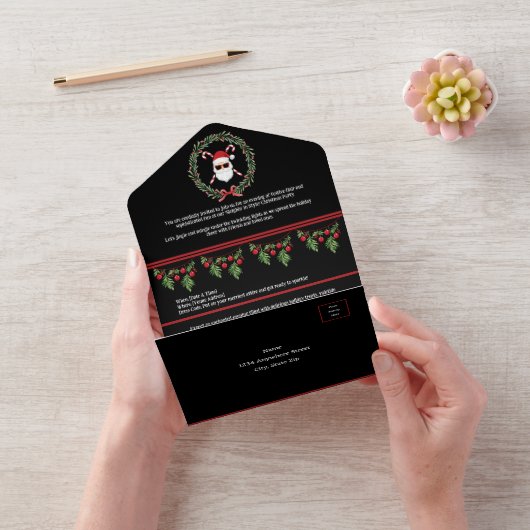 スタイルカスタムで『スリーギン』だ！」 クリスマスパーティー オールインワン招待状 (ビデオ)