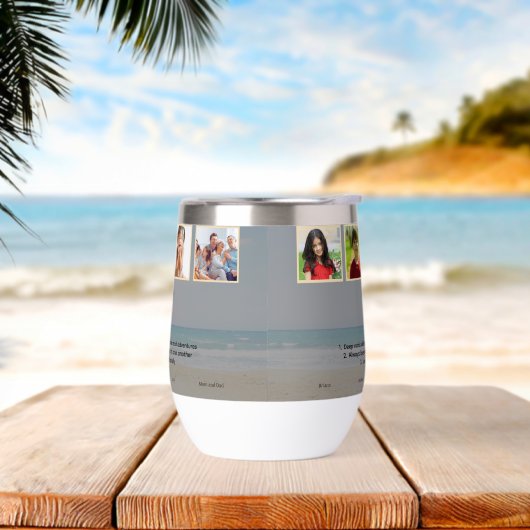 スタイルカスタム水びん：茎のないワインのタンブラー、 (ビーチ)