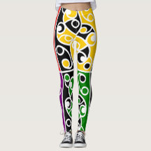 スタイルカラフル化されたマオリKowhaiwhaiパターン