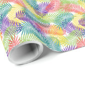 スタイルカラフル化ココナッツパームリーフレスパターン ラッピングペーパー (ロールコーナー)