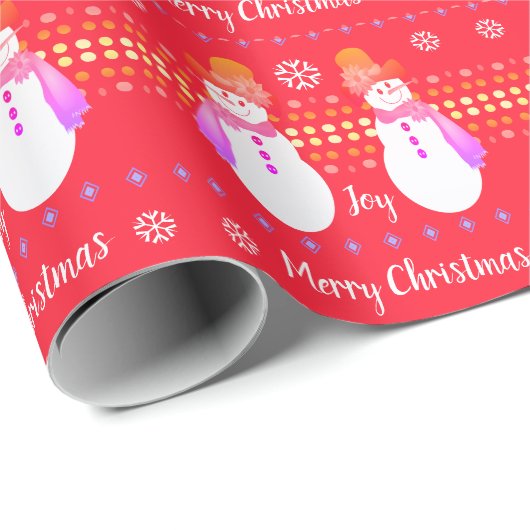 スタイルガーリー雪だるまデザイナ ラッピングペーパー (ロールコーナー)