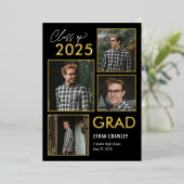 スタイルギャラリーフォイル卒業発表招待状 箔招待状 (立ち正面)