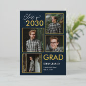 スタイルギャラリーフォイル卒業発表招待状 箔招待状 (立ち正面)