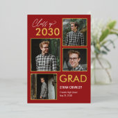 スタイルギャラリーフォイル卒業発表招待状 箔招待状 (立ち正面)