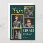 スタイルギャラリー編集可能なカラーの卒業 招待状 (正面/裏面)