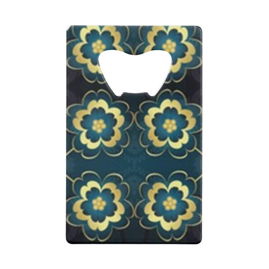 スタイルクラシックの花 クレジットカード栓抜き (正面)