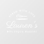 スタイルクラシックカフェベーカリーブティックショップロゴ ウィンドウサイン (シート)