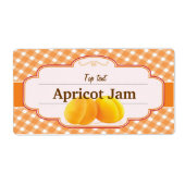 スタイルクラシックジャムゼリー伝統的アプリコットジャム ラベル (正面)