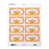 スタイルクラシックジャムゼリー伝統的アプリコットジャム ラベル (フルシート)