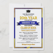 スタイルクラシックスクールカラーズクラス懇親会インビタティ 招待状 (正面)